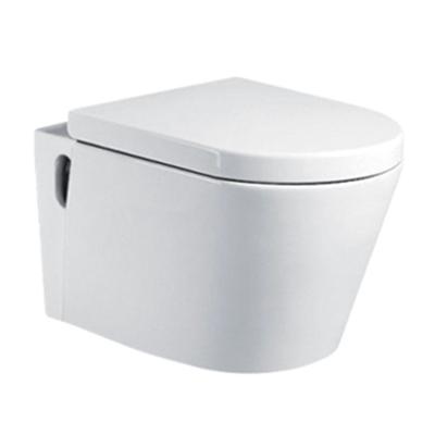 China Double-flux sanitary white ceramic ware p-trap 180mm wall hung toilet price for sale