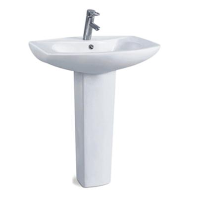 China Modern Sanitary Ware Pedestal Wash White Hand Basin for sale