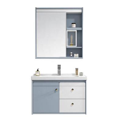 China Modern Simple Modern PVC Bathroom Cabinet Combination for sale