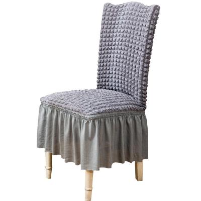 China High Quality Simple Style High Elastic Stretch Skirt Chair Cover Sale Luxury High Quality Chair Covers For Restaurant for sale