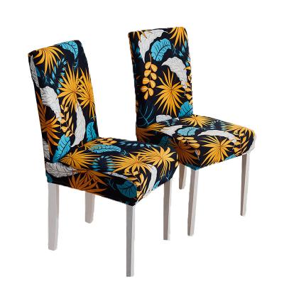 China Durable Hot Selling Stretch Full Cover Luxury Chair Cover Elastic Spandex Protector Print Stylish for sale