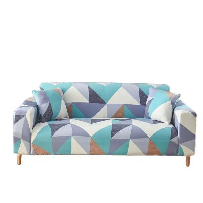 China 2021 New Fashion Durable Hot Sale Design Multicolor Geometric Printed Polyester Fiber Sofa Covers Set for sale