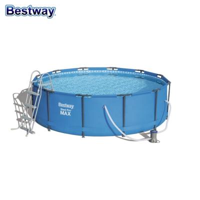 China Round Pool Seat Family Swimming Pool Bracket Eco - Friendly Pool With Filter Pump And Stairs for sale