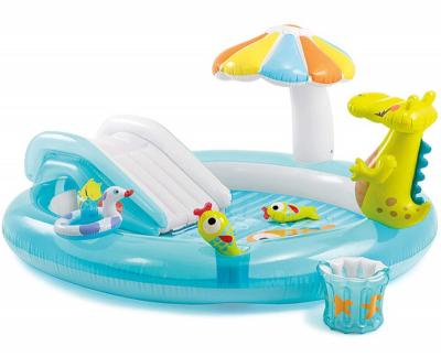 China PVC Intex 57165 Inflatable Alligator Play Center Kids Pool Slide for sale