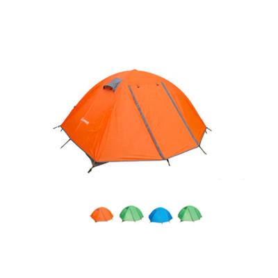 China Trigon / V-Type Ground Nail Camping Tent Outdoor Portable Rainproof Aluminum Double Pole Tent for sale