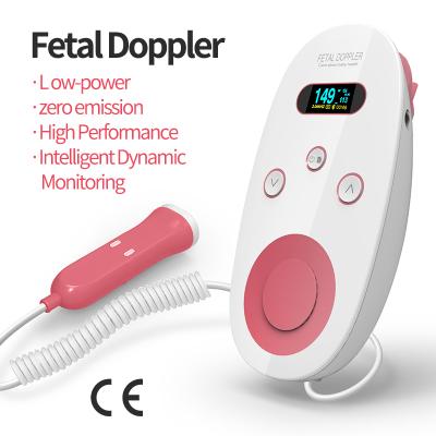 China Mini Household Doppler Clinic Home Hospital Wireless Portable Heartbeat Pregnancy Doppler Fetal Healthy Monitor for sale