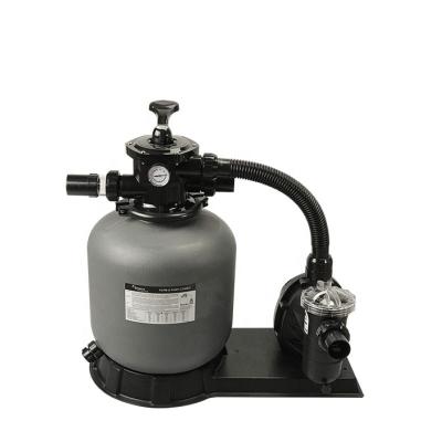 China Eco-friendly manufacturers sell high quality plastic sand filter and pump combination for metal frame swimming pool accessories for sale