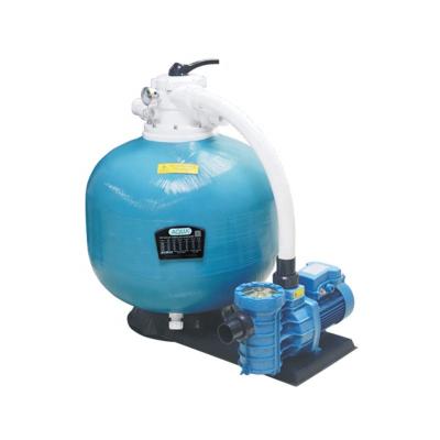 China Hot-Selling High Efficiency Spot Above Ground Swimming Pool Filtration System Fiberglass Filter and Pool Pump Combo for sale