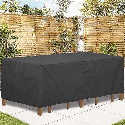 China Anti-uv/Rainproof/Dustproof 420D Customized size Waterproof UV Proof Outdoor Furniture Cover patio Table Cover for sale