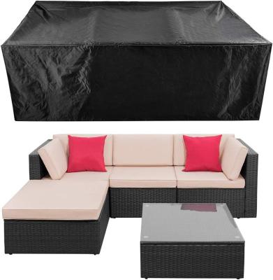 China Anti-uv/Rainproof/Dustproof custom logo 210D Patio Sofa Rattan cover Waterproof Garden Set Outdoor Furniture Protection Covers for sale