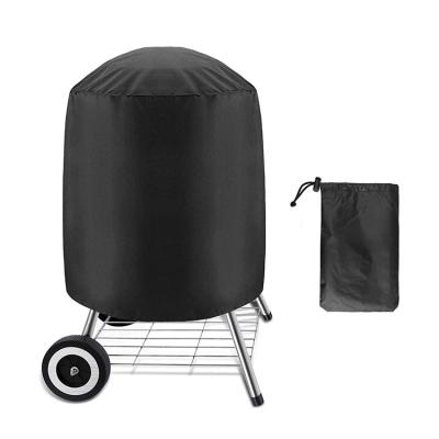 China Dustproof Round Barbecue Grill Covers for Weber Charcoal Kettle Heavy Duty Waterproof Smoker Cover Dome Gas Outdoor Grill Cover for sale