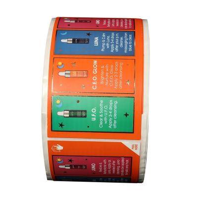 China Moisture Proof Stickers Paper Sticker Roll Adhesive Waterproof Vinyl Label Printing for sale