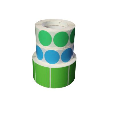 China Moistureproof Custom Paper PVC Shrik Logo Label Film Sticker Thermal Roll For Bottle for sale