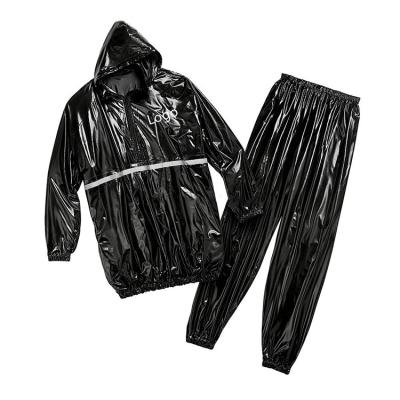 China OEM Factory Windproof Waterproof Sweating Clothes Slimming PVC Sweat Sauna Suit for sale