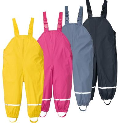 China Unisex Winter Raincoat Singlet Waterproof Clothing Mud Coat Pants Factory Made For Kids Shear Striped for sale