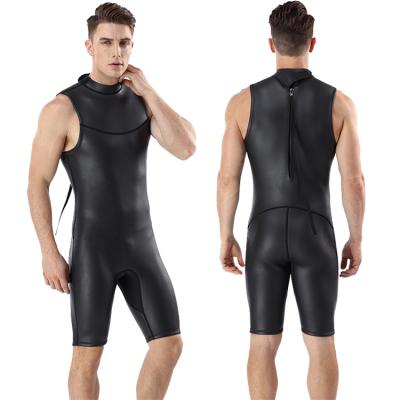 China New Design 2mm Triathlon Wetsuit 2.0mm Skin Smooth Sleeveless Adult Men's Wetsuit Wetsuit for sale