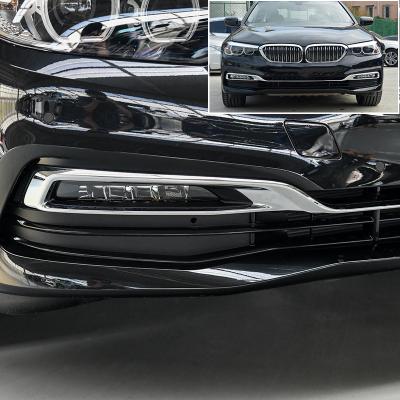 China 1pcs ABS Chrome Car Lamp Cover Trim For BMW 525i 530i 540i 2018 2019 Cars Styling Accessories for sale