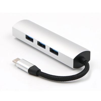 China USB 30 Hub Docking Station USB3.0 Type C 3.1 Laptop Docking Station 4 Ports USB GBP Hubs 5 Data Type for sale