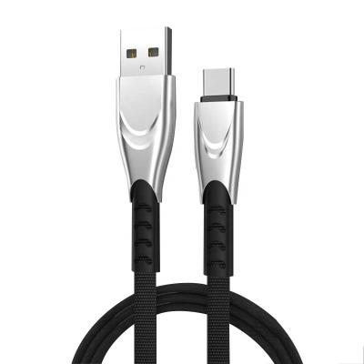 China Fast Charging Speed ​​Cloth Weaving Mobile Phone 2.5a Micro Usb Data Cable Fast Chargers Cable For Iphone Lightning For Android for sale