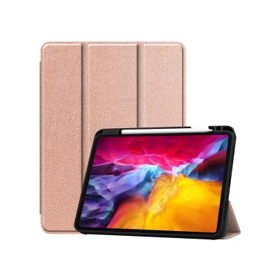 China Perfect Protective Tablet Folio Case For Apple Ipad Pro Pencil 11 2021 Charging Pen Holder Auto Sleep / Wake for sale