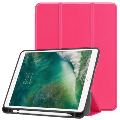 China Thickened Four Corners And Triple Anti Fall Tablet Case PU Leather 9.7 Inch TPU Tablet Cover With Pen Slot For iPad 9.7 Air 1/2 Apple Ipad 2017 2018 for sale