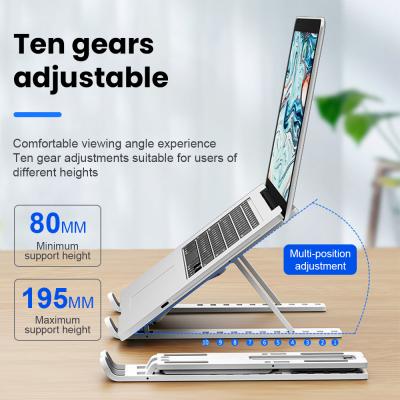 China Laptop Stand N3 Laptop Bracket Folding ABS Plastic Portable All-in-One Single Adjustable Single Stand Multifunctional Laptop Stand (Height) for sale