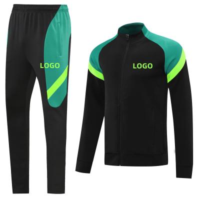 China Newest Breathable Thai Quality Men's Full Zipper Soccer Jacket Customized Training Tracksuit Adult Man Jacket Suit Football Training for sale