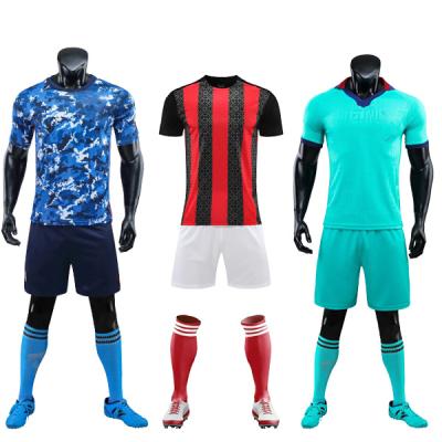 China Quick-drying soccer jersey 2021 best quality customized youth soccer uniforms mens soccer tracksuit for sale