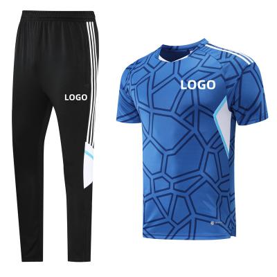 China New Style Soccer Training Jersey+Pants Logo Soccer Uniform Best Quality Breathable Wholesale Custom Made Football Uniform for sale