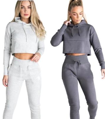 China 2021 Quality New Size Common Wear Women's Hoodies Breathable Sweatshirts Custom Logo Hooded Tracksuit Two Piece Single Sweat Suit for sale