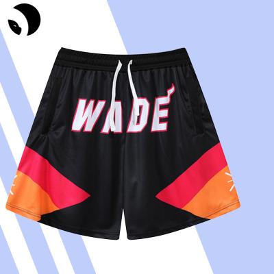 China Factory Wholesale Custom Basketball Shorts Fitness Antibacterial Running Breathable Mesh Shorts Mens Basketball Shorts for sale