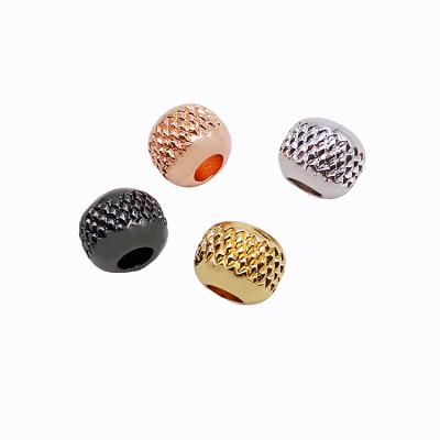 China DIY Jewelry Accessory CZ Pineapple Beads Bracelet Accessories Micro Brass Jewelry Findings And Large Components Bead Jewelry Charms For Jewelry Findings for sale