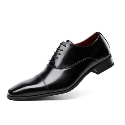 China Custom Made Business Formal Dress Deodorization Cowhide Upper Lightweight Casual Shoes Men Leather Trim Shoes for sale