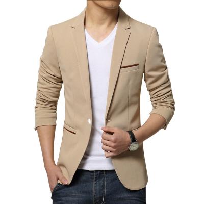 China Anti-Shrink In England Fashion Slim Fit Blazer Men's Business Casual Party Wedding Suit Coat High Quality Current Fit Slim Fit for sale