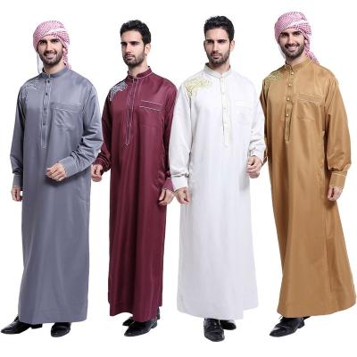 China Feel New Style Comfortable Islamic Muslim Men's Comfortable Clothing Thobes Cheap Price For Males for sale