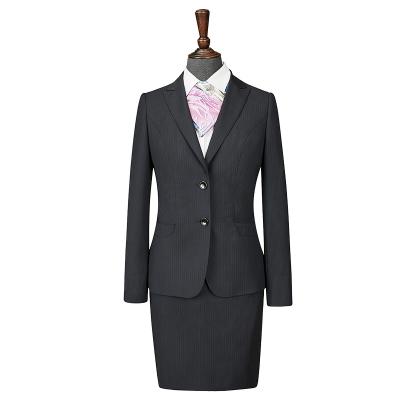 China Anti-wrinkle Fashion Women Single Breasted Tracksuit Ladies Female Blazer Set for sale