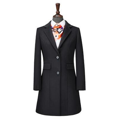 China 2021 Winter New Year Women's Anti-wrinkle Overcoat Ladies Overcoat Ditch Coat Long Woolen Coat For Women for sale