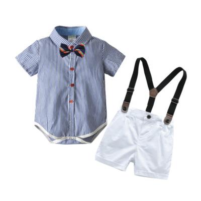 China 4pcs Formal Party Wear Formal Suit Short Sleeve Toddlers Clothing Set Baby Boy's Clothing Sets for sale