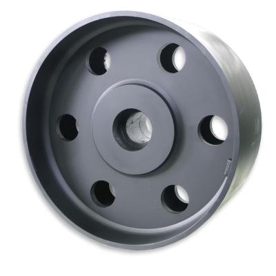 China Transmission Manufacturer Custom Wheel Hub Pulleys For Belts Flat Shaft 90mm Diameter Flat Belt Lift Pulley for sale