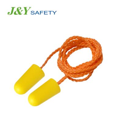 China Noisy Working Sound Proof Noise Reducer Ear Plugs Safety Ear Plugs With Lanyard String for sale