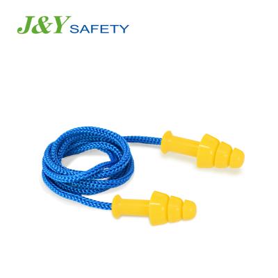 China Custom Noisy Working Christmas Tree Hearing Protection Sleep Shaped Ear Plugs Silicone Ear Plugs With Rope for sale