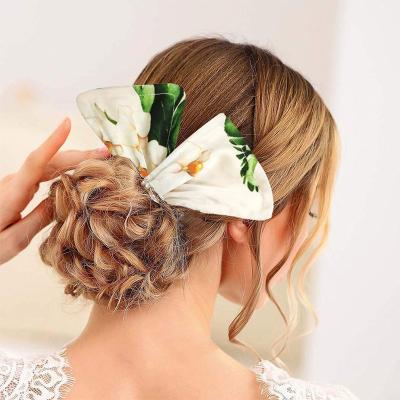 China Modern Minimalist Sublimation Masks Women Hair Curler Hair Yarn Bow Hairpin Lazy Magic Convenient Hair Accessories For Ladies for sale