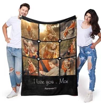 China 7/8/9 Panel Thermal Blankets Disposable Printable Transfer Blanket For Lover Friends Pets Heat Press Sublimation Throw Blanket for sale