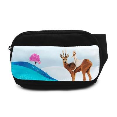 China New Arrival 2020 Anti-theft Logo Pocket Purse Sublimation Blank Custom Made Hot Sale Fanny Pack for sale