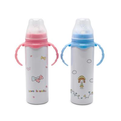 China Sustainable Personalized Stainless Steel Water Drinking Bottle Insulated Mugs Sublimation Baby Straight Skinny Sippy Cup for sale