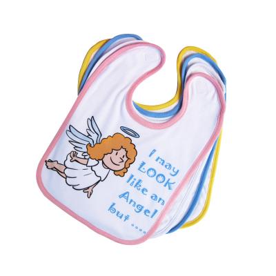 China Antibacterial Safe Printable Sublimation Buckle Magic Baby Bibs for sale