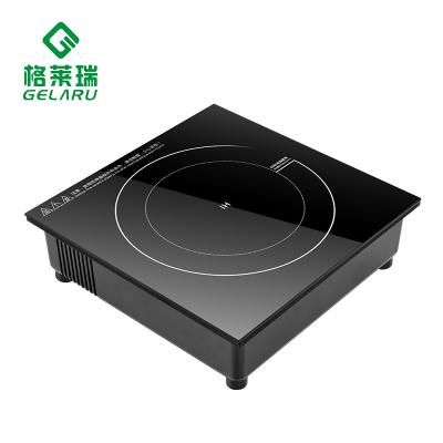 China Hotel Black Crystal Plate 220V 50Hz 2.5kW Electromagnetic Heating Hot Pot Induction Cooker for sale