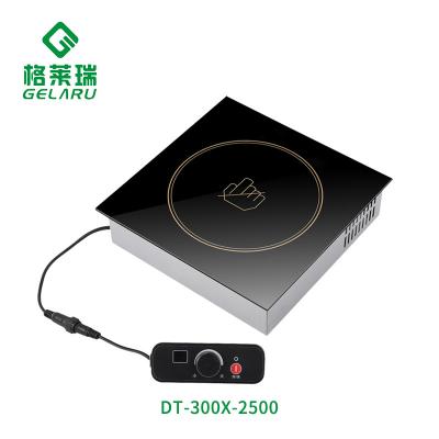 China Hotel 220V 50Hz 2500W Stainless Steel Crystal Plate Black Ipx 4 Recessed Infrared Electric Ceramic Cooker for sale