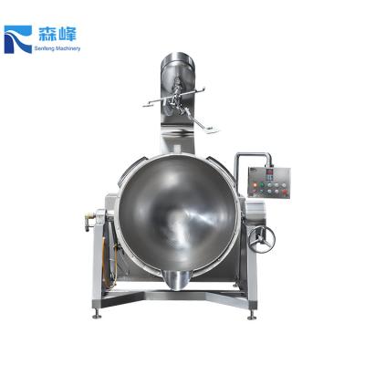 China Snack Factory Manual Steam Jacketed Kettle For Blueberry Jam for sale