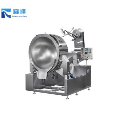 China Semi-automatic Snack Factory Steaming Kettle with Agitator Crushed Taro Paste for sale